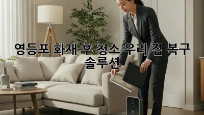 영등포 화재 후 청소, ✨우리 집 복구 솔루션✨